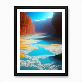 River In The Desert Art Print