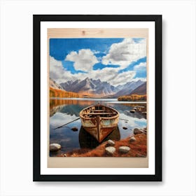 Boat On The Lake 22 Art Print