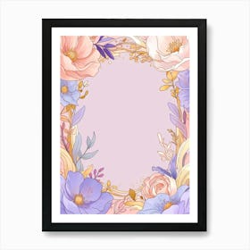 Floral Frame 8 Art Print