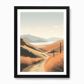West Coast Trail New Zealand 2 Hiking Trail Landscape Art Print