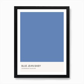 Blue Jean Baby Colour Block Poster Art Print