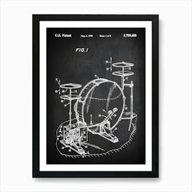 Drummer Gift Drum Set Art Print Drummer Poster Drum Poster Drum Wall Art Drummer Decor Drummer Patent Print Drum Blueprint Md6881 Art Print