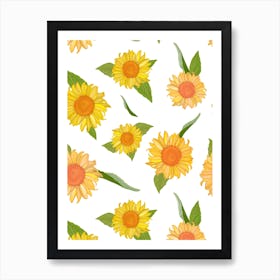 Sunflower Summer Time Art Print