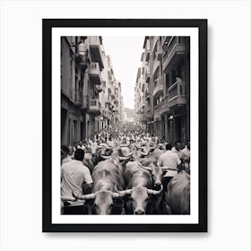 Pamplona Spain Black And White Analogue Photography 4 Art Print