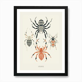 Colourful Insect Illustration Spider 2 Poster Art Print