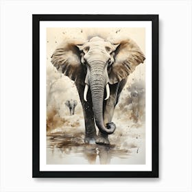 Mystic Jungle Elephant S Journey Art Print