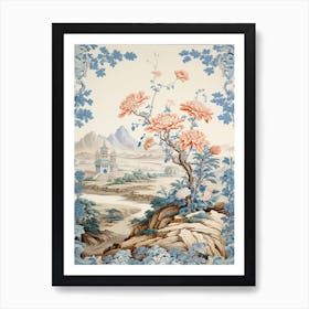 Chinese Forget Me Not Victorian Style 1 Poster