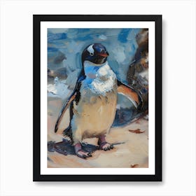 Adlie Penguin Phillip Island The Penguin Parade Oil Painting 3 Art Print