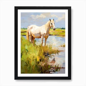 Horses Painting In Prince Edward Island, Canada 1 Art Print