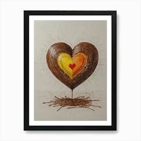 Chocolate Heart 1 Art Print