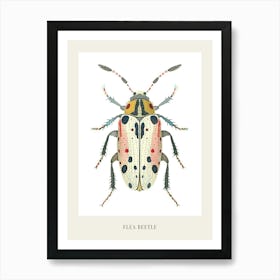 Colourful Insect Illustration Flea Beetle 21 Poster Art Print