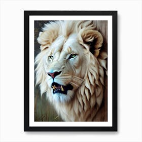 White Lion 13 Art Print