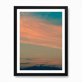 Orange Sunset Art Print