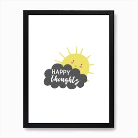 Sunshine Happy Thoughts Art Print Art Print