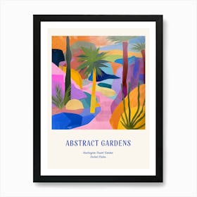 Colourful Gardens Huntington Desert Garden Usa 4 Blue Poster Art Print