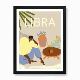 Libra Zodiac Sign Art Print