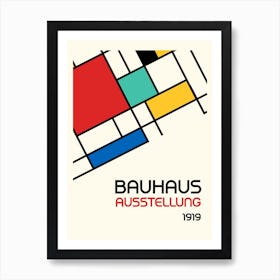 Bauhaus Geometric Minimalist 3 Art Print