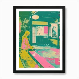 Nozawa Japan Duotone Silkscreen Art Print