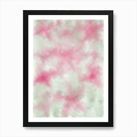 Pink Watercolor Background 1 Art Print