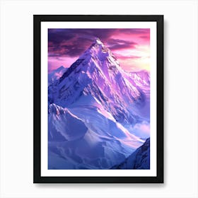 Snowy Mountains 6 Art Print