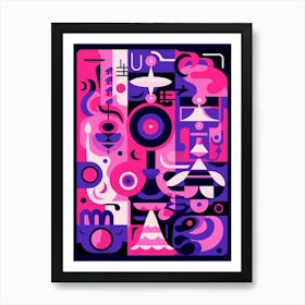 Symbols And Icons Geometric Abstract 12 Art Print