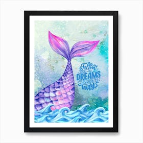 Free Mermaid Art Print