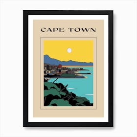 Minimal Design Style Of Cape Town, South Africa 4 Poster Art Print