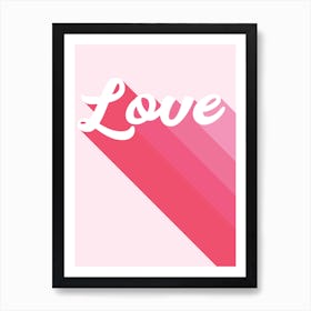 Retro Love Art Print