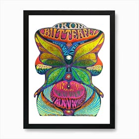 Iron Butterfly Santa Rosa Fairgrounds 1969 Concert Poster Art Print