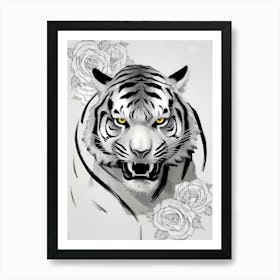 Tiger Tattoo Poster