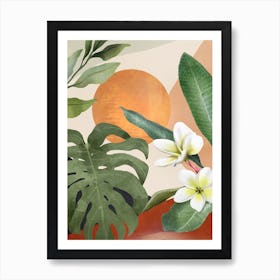 Tropical Summer Abstract Art 1 Art Print