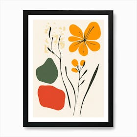 Abstract Flowers 40 Art Print