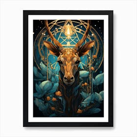 Deer Head 1 Art Print