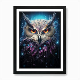 Owl Painting Art Print