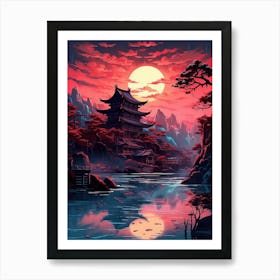 Asian Landscape Painting 18 Art Print