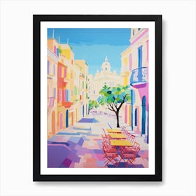 Siracusa, Italy Colourful View 2 Art Print