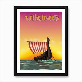 Viking Ship Poster