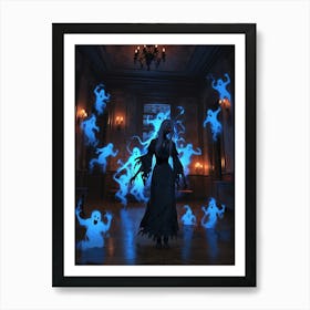 Ghosts In The Hall 2 Art Print