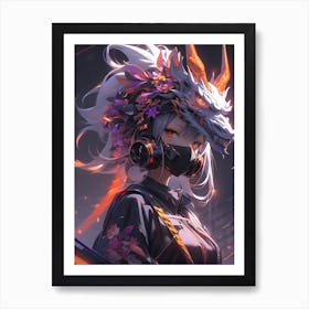 Anime Girl Art Print