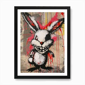 Scary Bunny Art Print