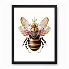 Queen Bee 3 Vintage Art Print