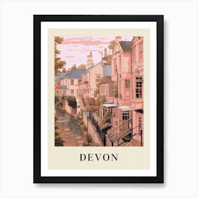 Vintage Travel Poster Devon 2 Art Print