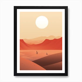 Desert Abstract Minimalist 4 Art Print