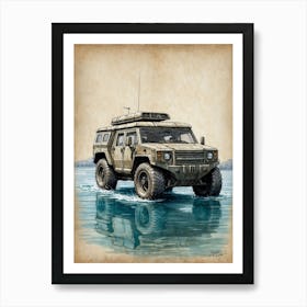 Russian Military Vehicle Art Print