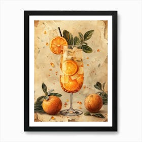 Cocktail With Oranges 10 Art Print