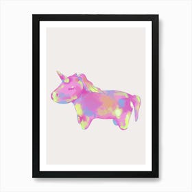 Unicorn pink Art Print