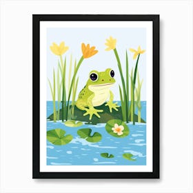 Baby Animal Illustration  Frog 4 Art Print