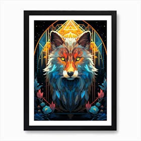 Fox Art Art Print