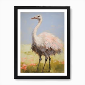Bird Painting Ostrich 4 Art Print