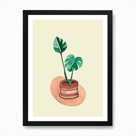 Monstera Plant 1 Art Print